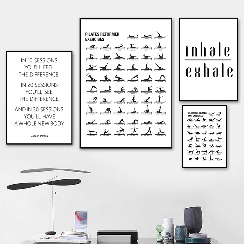 Pilates Workout Chart Poster C - Sustainable Living Guide ulasan dan harga