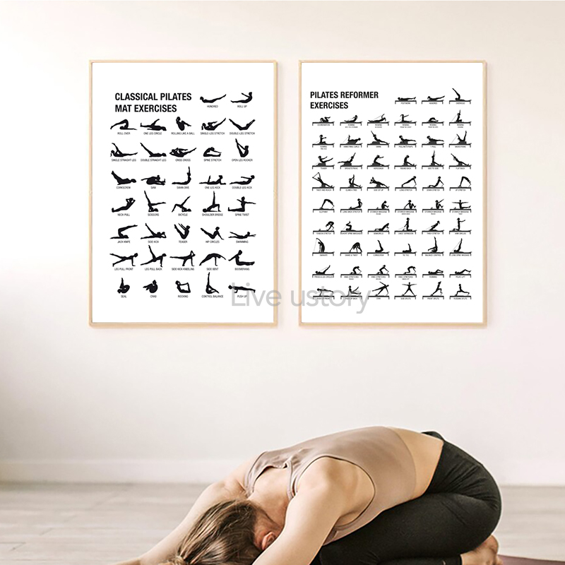 Pilates Workout Chart Poster C - Sustainable Living Guide ulasan dan harga